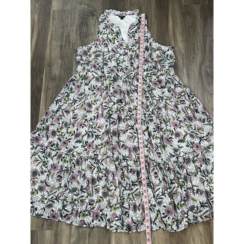 Torrid Dress Women Plus Size 2 Midi Wash Gauze Tiered Floral Multicolor 40261097 - Picture 16 of 16
